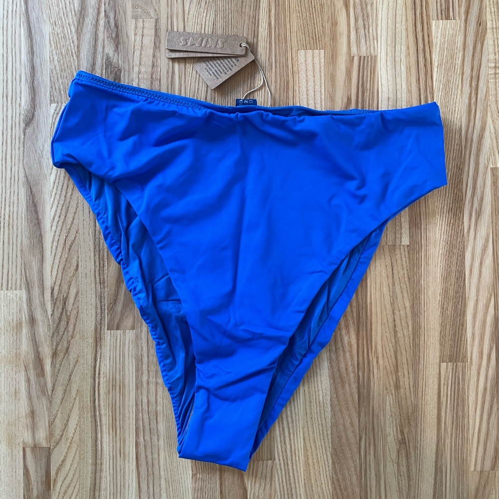 Skims Swim Mid Waist Bottom New with tags Cobalt blue medium